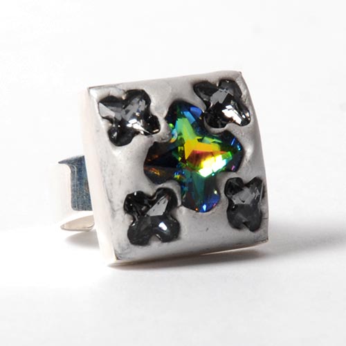 Greek Cross Clay Ring